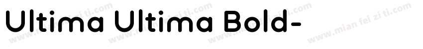 Ultima Ultima Bold字体转换
